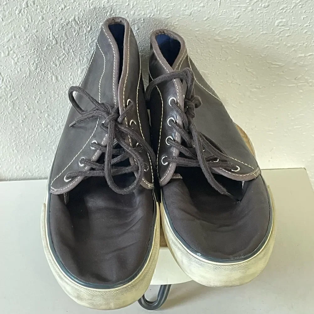 Pre-Owed American Eagle Mens Brown Mid Top Sneakers Ankle Chukka Shoes Size 11